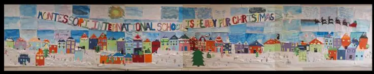 Montessori International Schools - Christmas Mural