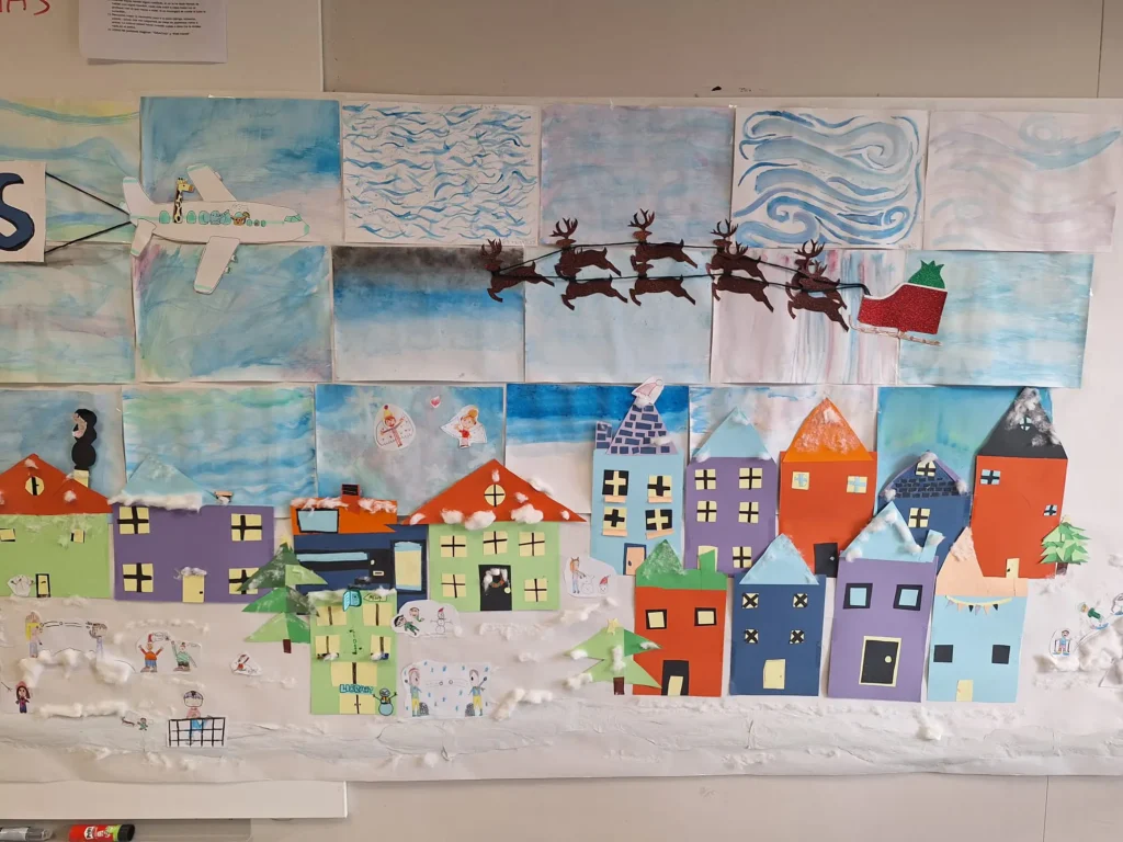 Montessori International Schools - Christmas Mural